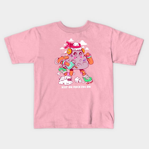 keep rocking on sample Kids T-Shirt by bexserious